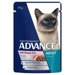 Advance Cat Food Pouch Adult With Ocean Fish In Jelly