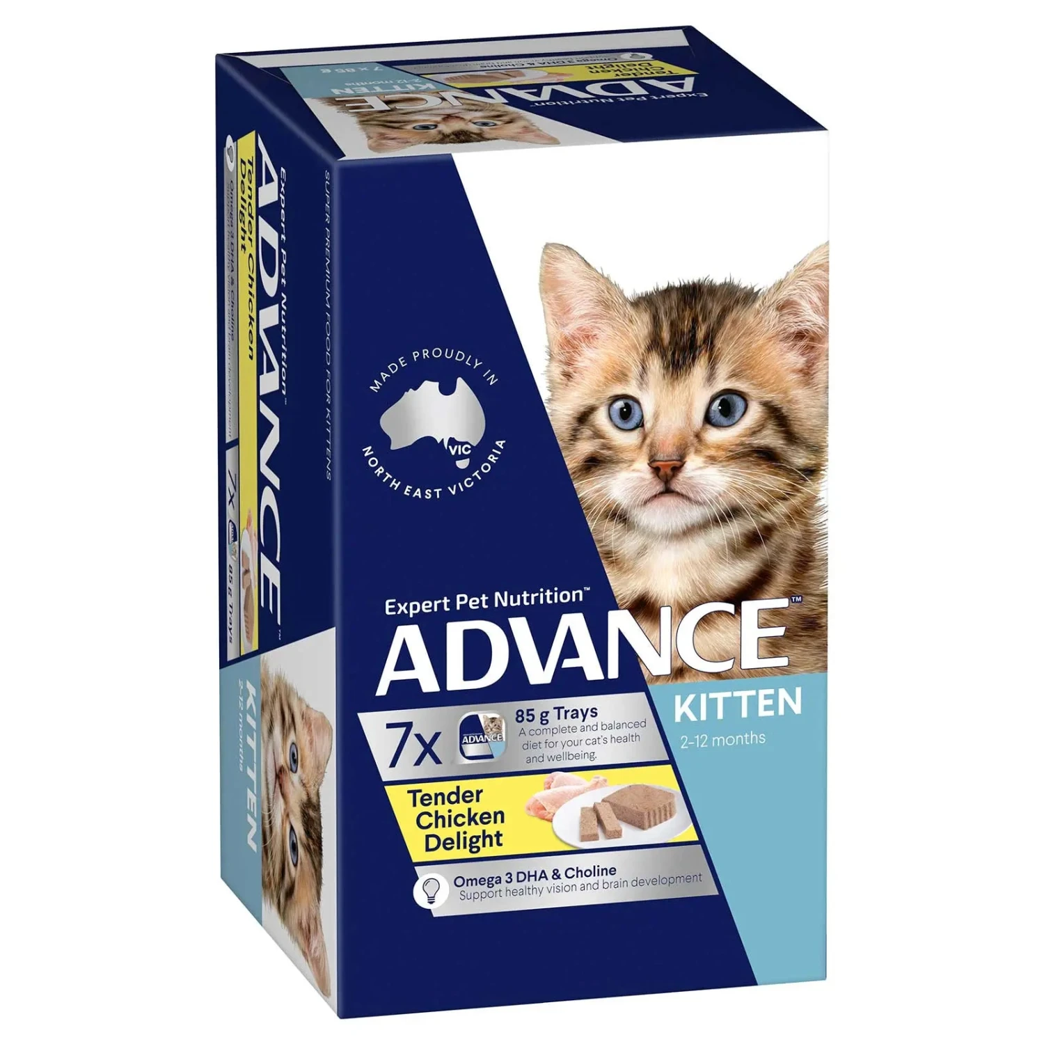 Advance Cat Food Tray Kitten Tender Chicken Delight 4 Advance Cat Food Tray Kitten Tender Chicken Delight - Image 2