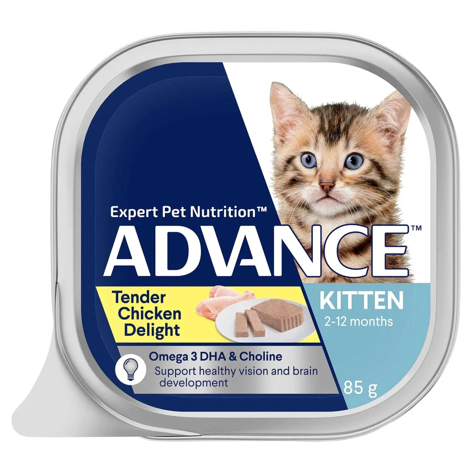 Advance Cat Food Tray Kitten Tender Chicken Delight 3 Advance Cat Food Tray Kitten Tender Chicken Delight