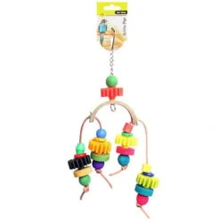 Avi One Bird Toy Arc With Plastic Disc & Beads