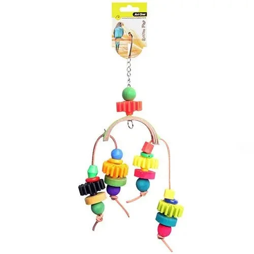 Avi One Bird Toy Arc With Plastic Disc & Beads 3 Avi One Bird Toy Arc With Plastic Disc & Beads