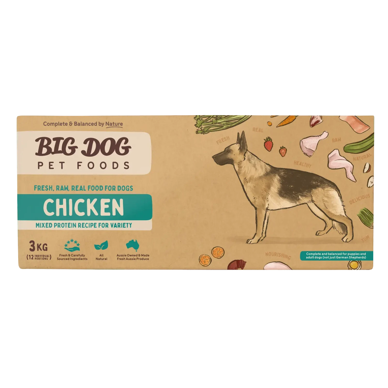 Big Dog Raw Dog Food Chicken 3kg 12pk 5 Big Dog Raw Dog Food Chicken 3kg 12pk - Image 3