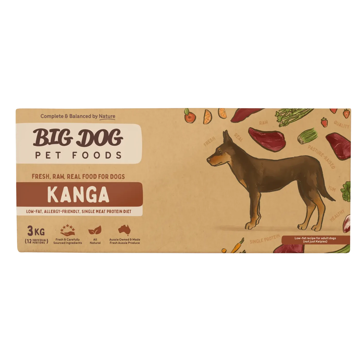Big Dog Raw Dog Food Kangaroo 3kg 12pk 5 Big Dog Raw Dog Food Kangaroo 3kg 12pk - Image 3