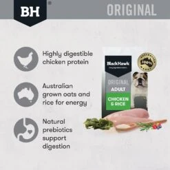 Black Hawk Dog Food Adult Chicken & Rice -Pet Supplies Sales black hawk dog food adult chicken ricekellyville pets 731518