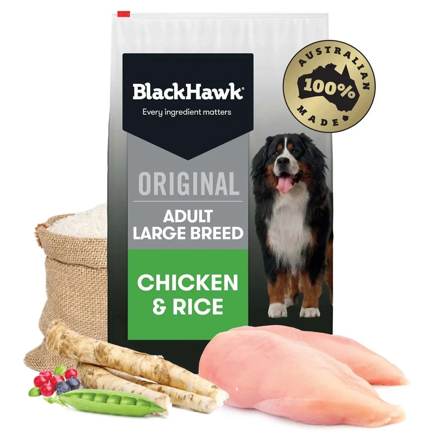 Black Hawk Dog Food Adult Large Breed Chicken & Rice 4 Black Hawk Dog Food Adult Large Breed Chicken & Rice - Image 2