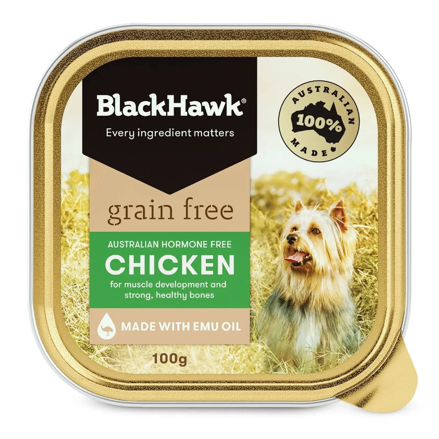 Black Hawk Grain Free Dog Food Tray Chicken 3 Black Hawk Grain Free Dog Food Tray Chicken
