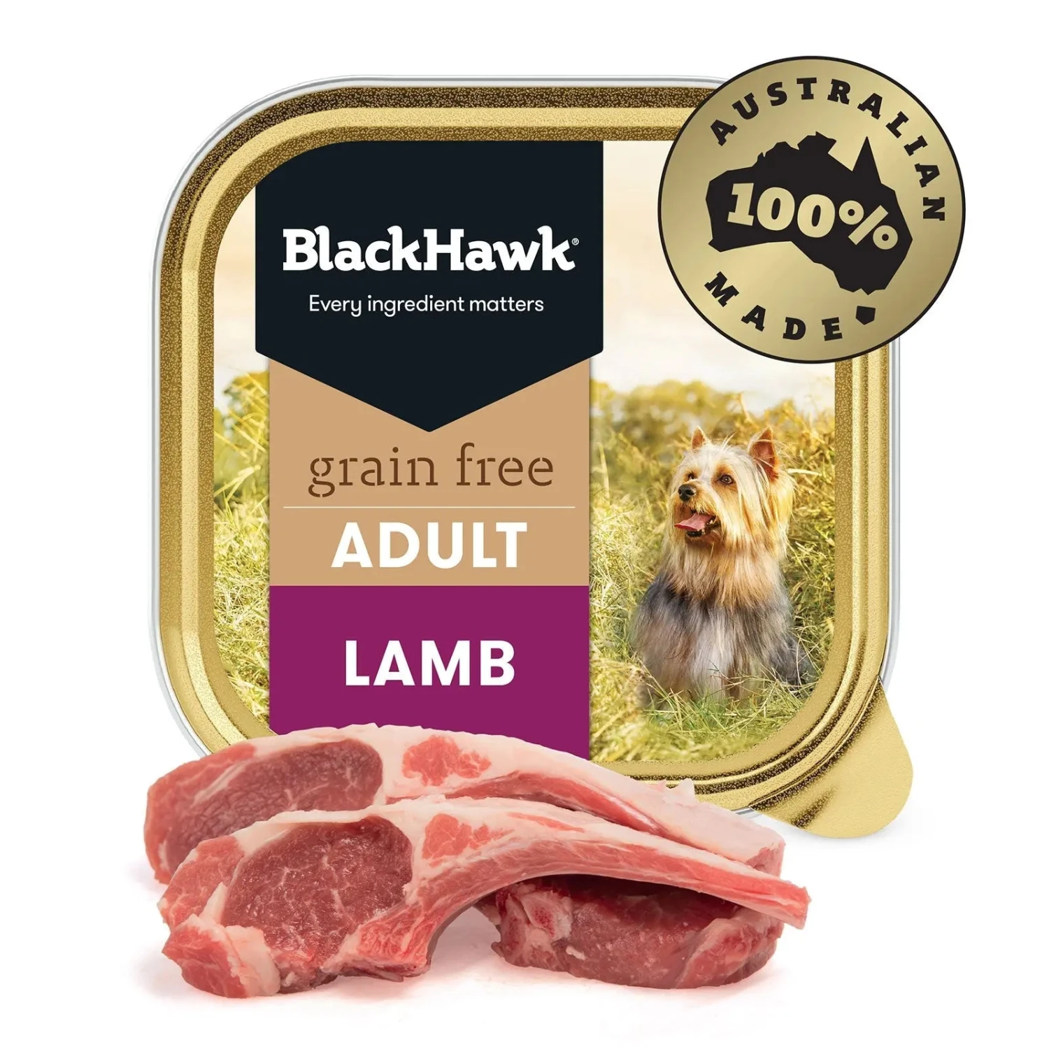 Black Hawk Grain Free Dog Food Tray Lamb 5 Black Hawk Grain Free Dog Food Tray Lamb - Image 3