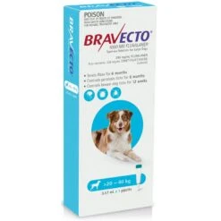 Bravecto Dog Spot On Flea & Tick Treatment -Pet Supplies Sales bravecto dog spot on flea tick treatmentkellyville pets 100289