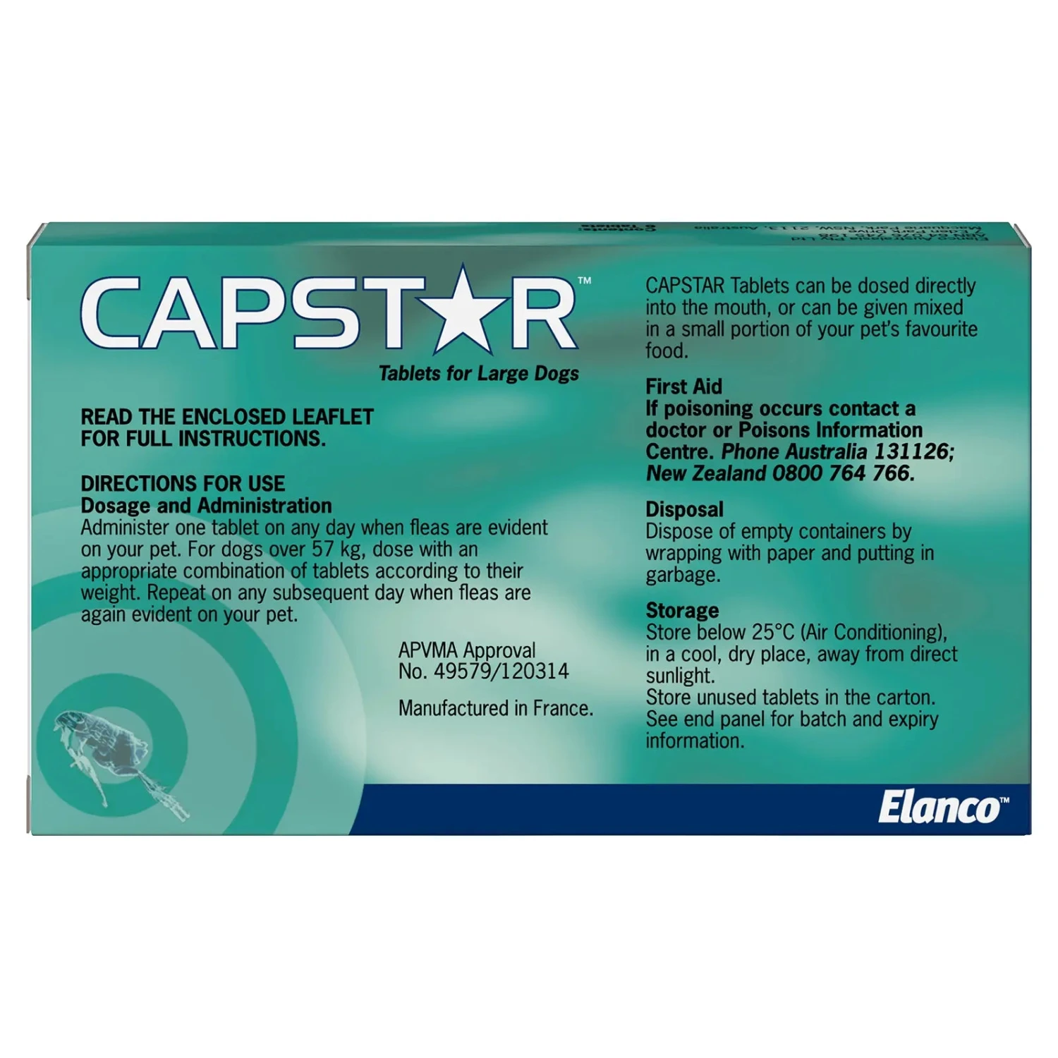 Capstar Flea Treatment Tablet 5 Capstar Flea Treatment Tablet - Image 3