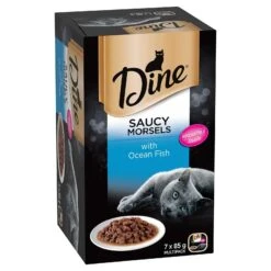 Dine Cat Food Tray Saucy Morsels With Ocean Fish -Pet Supplies Sales dine cat food tray saucy morsels with ocean fishkellyville pets 116149