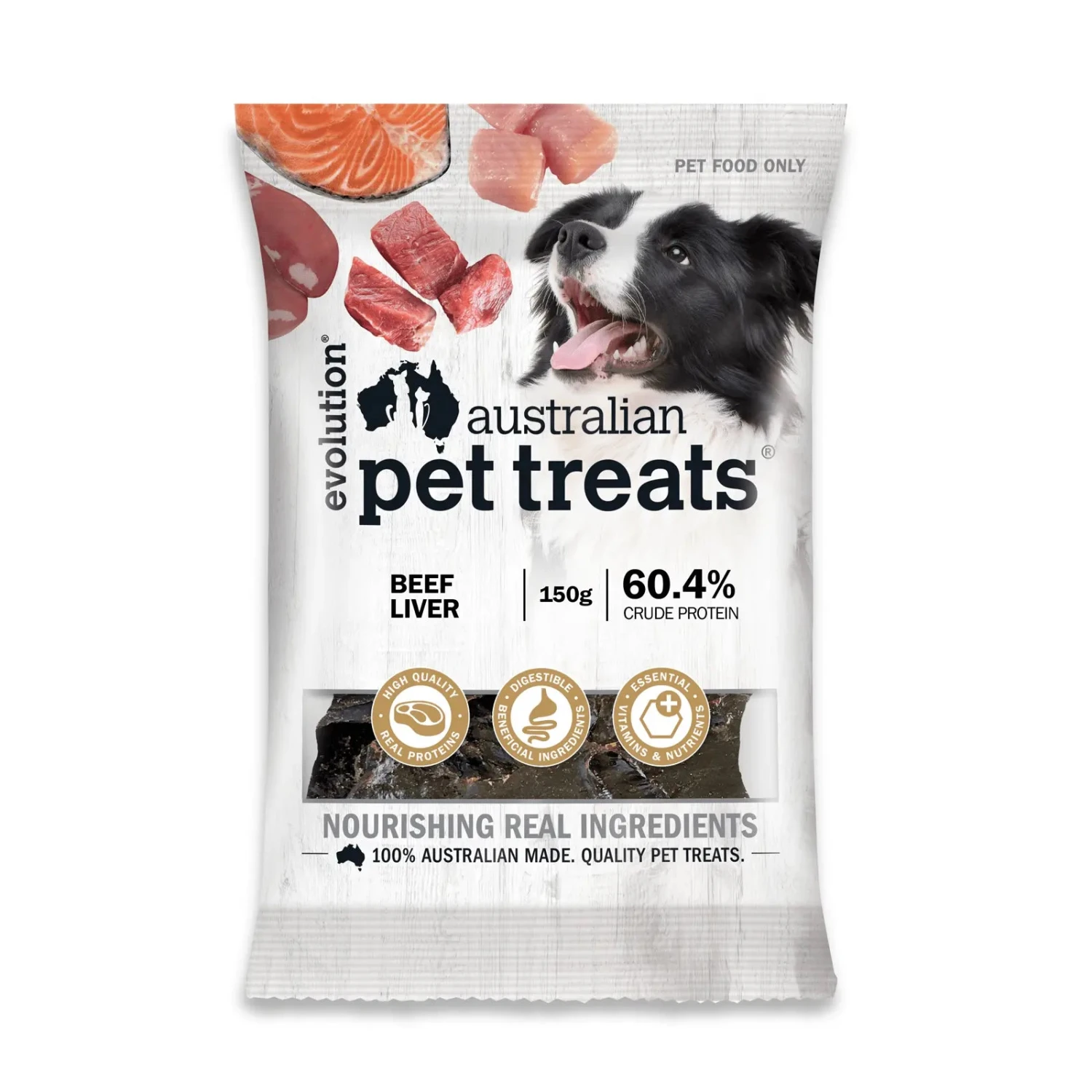 Evolution Australian Pet Treats Beef Liver Dog Treat 3 Evolution Australian Pet Treats Beef Liver Dog Treat