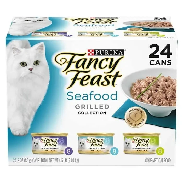 Fancy Feast Cat Food Can Adult Collection Grilled Seafood 3 Fancy Feast Cat Food Can Adult Collection Grilled Seafood