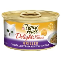 Fancy Feast Cat Food Can Adult Delights With Cheddar Turkey