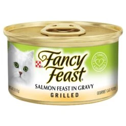 Fancy Feast Cat Food Can Adult Grilled Salmon Feast In Gravy