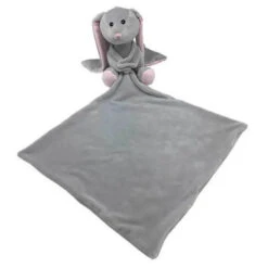 Furry Face Comfort Blankie Bunny Dog Toy