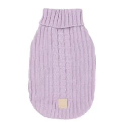 Fuzzyard Life Knitted Dog Coat - Lilac