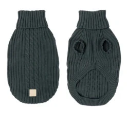 Fuzzyard Life Knitted Dog Coat - Slate Grey