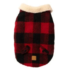Fuzzyard Lumberjack Dog Coat - Red