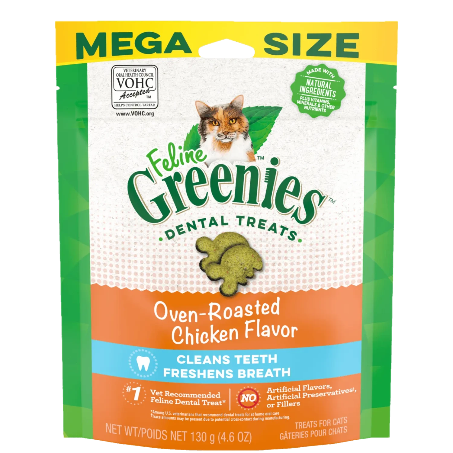 Greenies Dental Oven-Roasted Chicken Cat Treats 4 Greenies Dental Oven-Roasted Chicken Cat Treats - Image 2