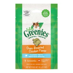 Greenies Dental Oven-Roasted Chicken Cat Treats