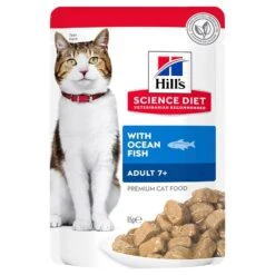Hills Hill's Science Diet Cat Food Pouch Adult 7+ Ocean Fish
