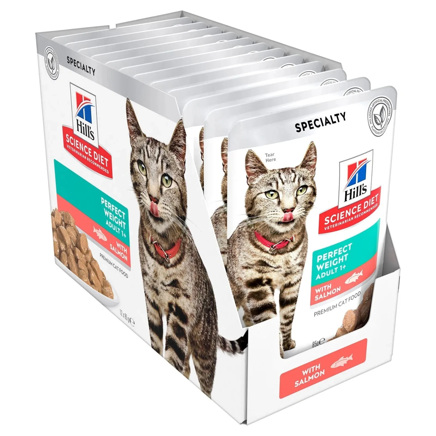 Hills Hill's Science Diet Cat Food Pouch Adult Perfect Weight Salmon 4 Hills Hill's Science Diet Cat Food Pouch Adult Perfect Weight Salmon - Image 2