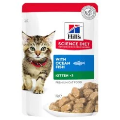 Hills Hill's Science Diet Cat Food Pouch Kitten Ocean Fish