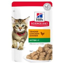 Hills Hill's Science Diet Cat Food Pouch Kitten Tender Chicken Dinner