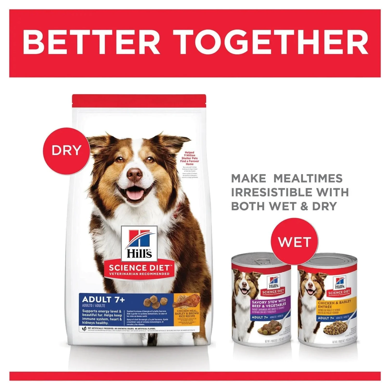 Hills Hill's Science Diet Dog Food Adult 7+ Senior 11 Hills Hill's Science Diet Dog Food Adult 7+ Senior - Image 9