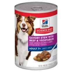Hills Hill's Science Diet Dog Food Can Adult 7+ Savoury Stew Beef & Vegetables