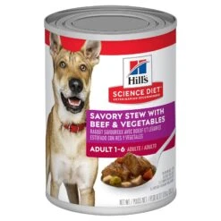 Hills Hill's Science Diet Dog Food Can Adult Savoury Stew Beef & Vegetables