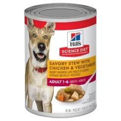 Hills Hill's Science Diet Dog Food Can Adult Savoury Stew With Chicken & Vegetables