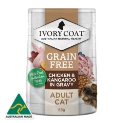 Ivory Coat Cat Food Pouch Adult Chicken & Kangaroo In Gravy -Pet Supplies Sales ivory coat cat food pouch adult chicken kangaroo in gravykellyville pets 433182