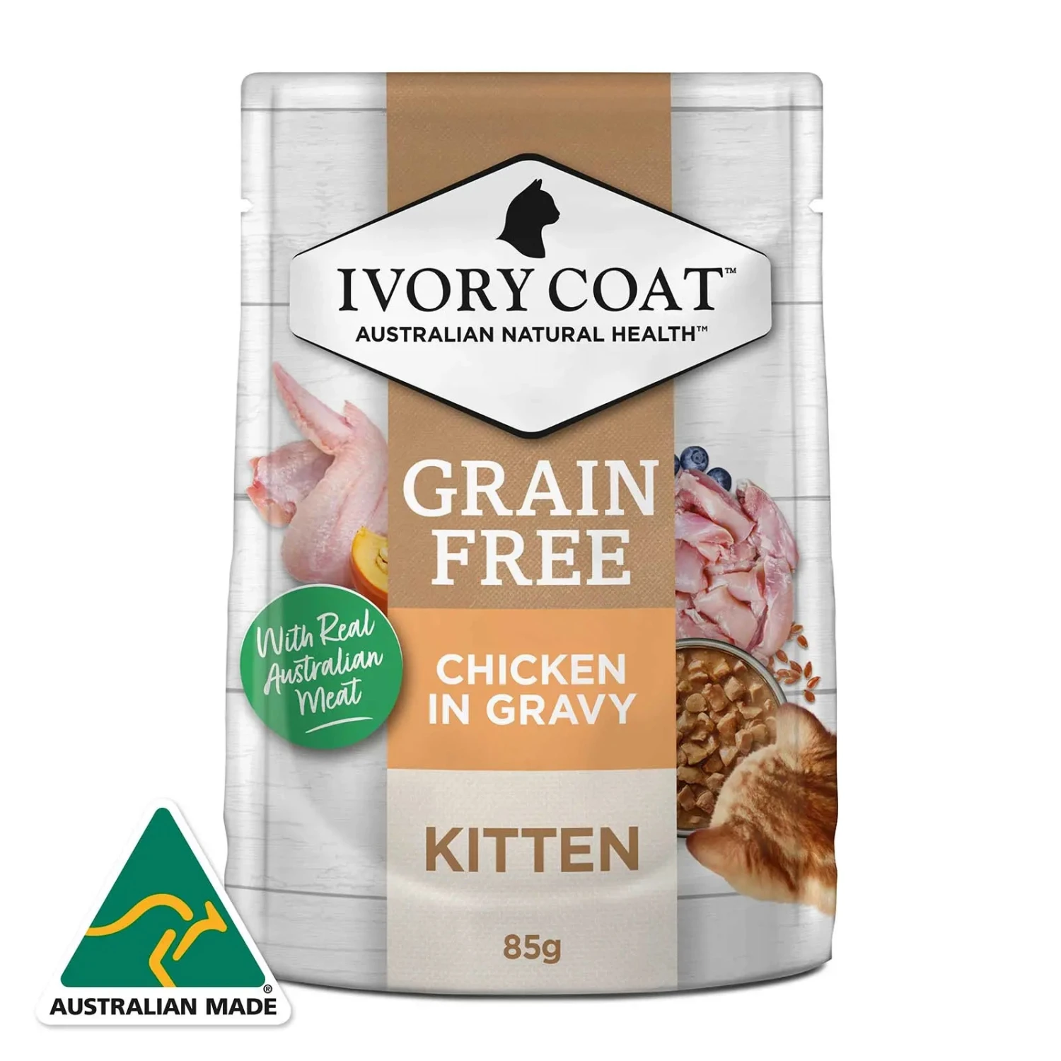 Ivory Coat Cat Food Pouch Kitten Chicken In Gravy 12 Ivory Coat Cat Food Pouch Kitten Chicken In Gravy - Image 10