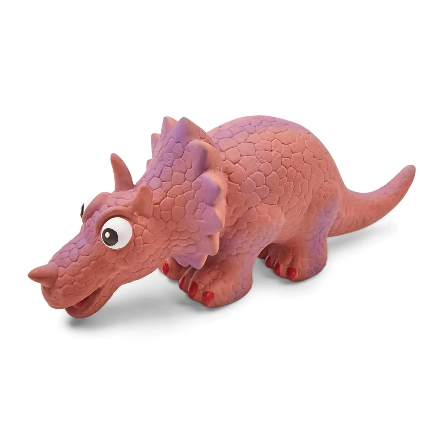 Kazoo Latex Dog Toy Triceratops 5 Kazoo Latex Dog Toy Triceratops - Image 3