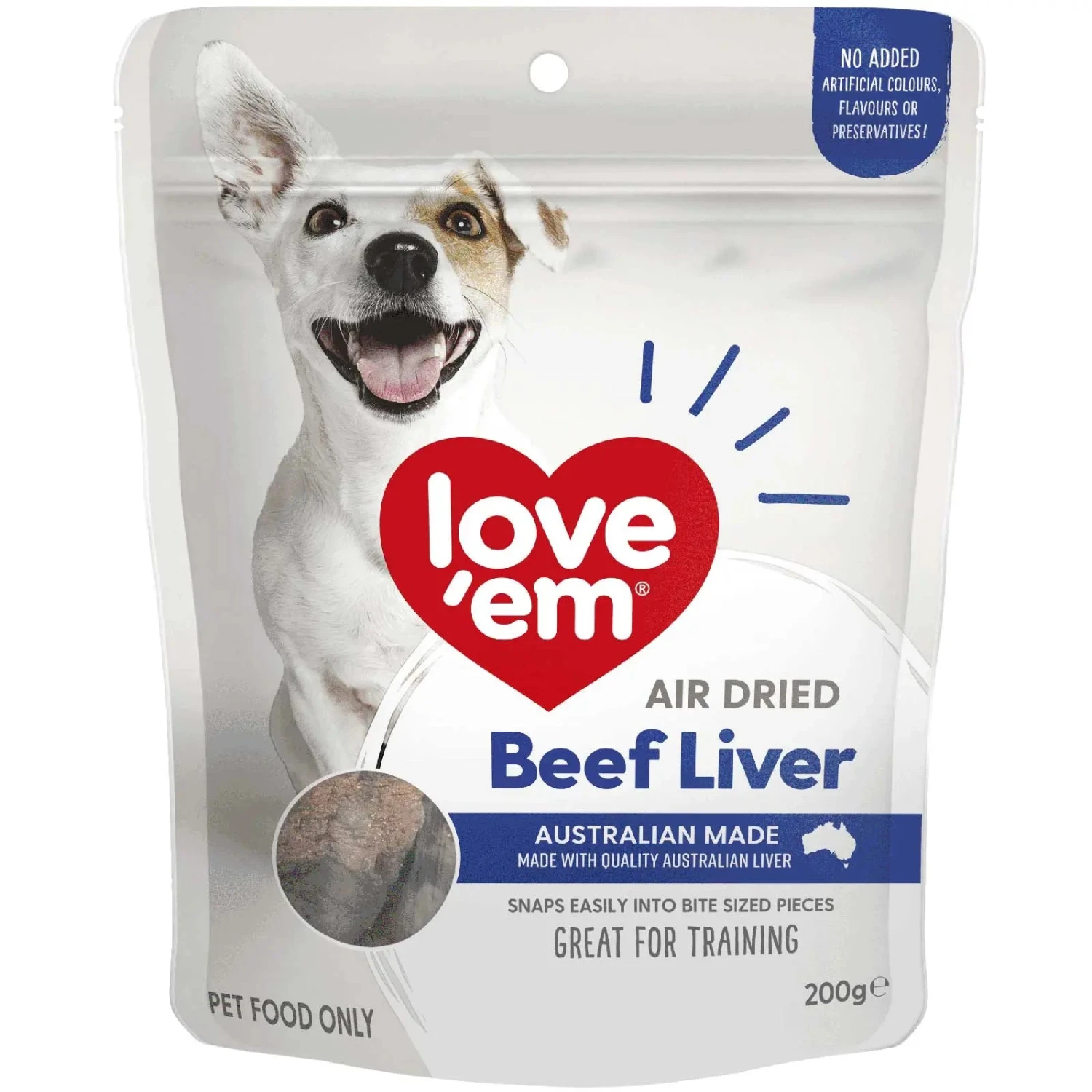 Love'em Air Dried Beef Liver Dog Treats 3 Love'em Air Dried Beef Liver Dog Treats