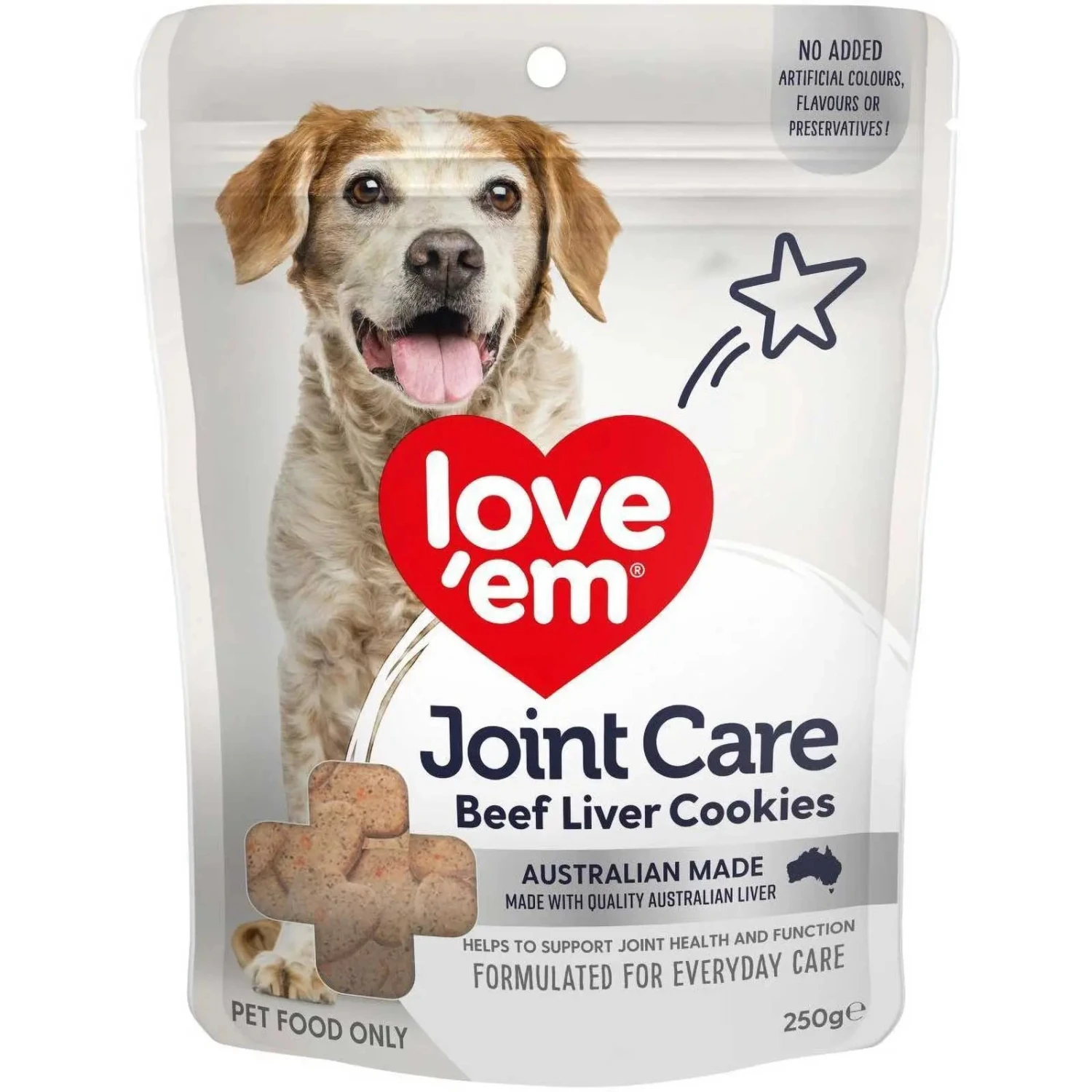 Love'em Joint Care Beef Liver Cookie Dog Treats 3 Love'em Joint Care Beef Liver Cookie Dog Treats