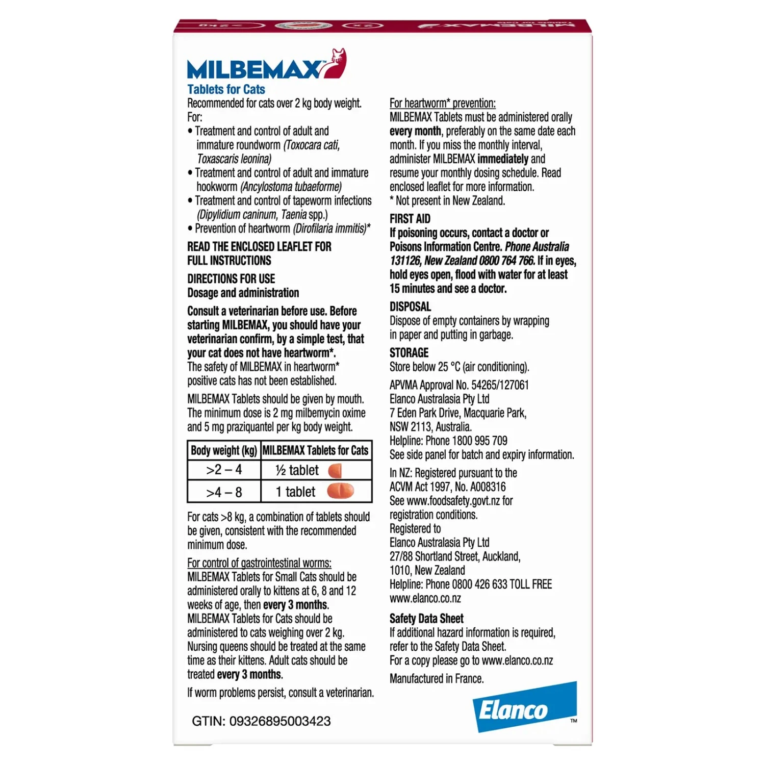 Milbemax For Cats 7 Milbemax For Cats - Image 5