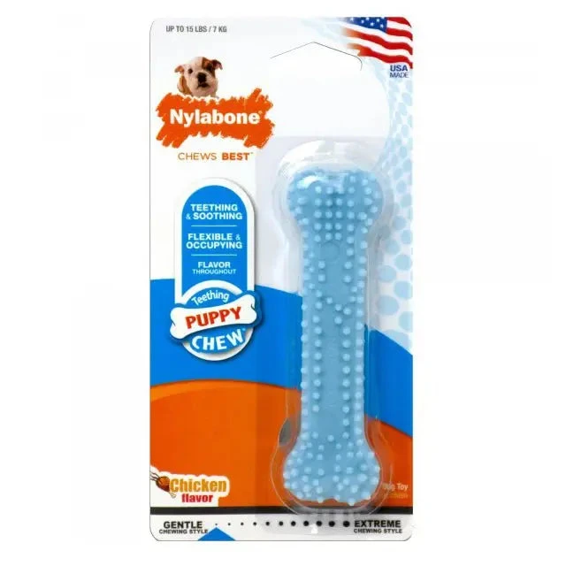 Nylabone Puppy Bone Chicken Dog Toy 3 Nylabone Puppy Bone Chicken Dog Toy