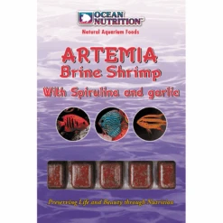 Ocean Nutrition Frozen Artemia Brine Shrimp With Spirulina And Garlic