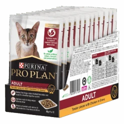 Pro Plan Cat Food Pouch Adult Chicken & Gravy -Pet Supplies Sales pro plan cat food pouch adult chicken gravykellyville pets 528795