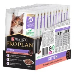 Pro Plan Cat Food Pouch Kitten Salmon & Gravy -Pet Supplies Sales pro plan cat food pouch kitten salmon gravykellyville pets 638932
