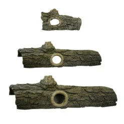 Reptile One Log With Holes Ornament