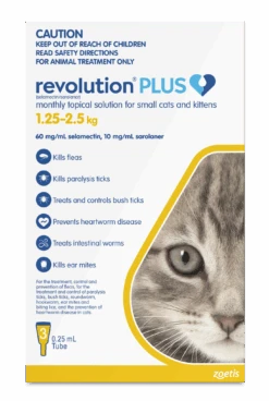 Revolution Plus For Cats 1pk - 1.25 - 2.5kg