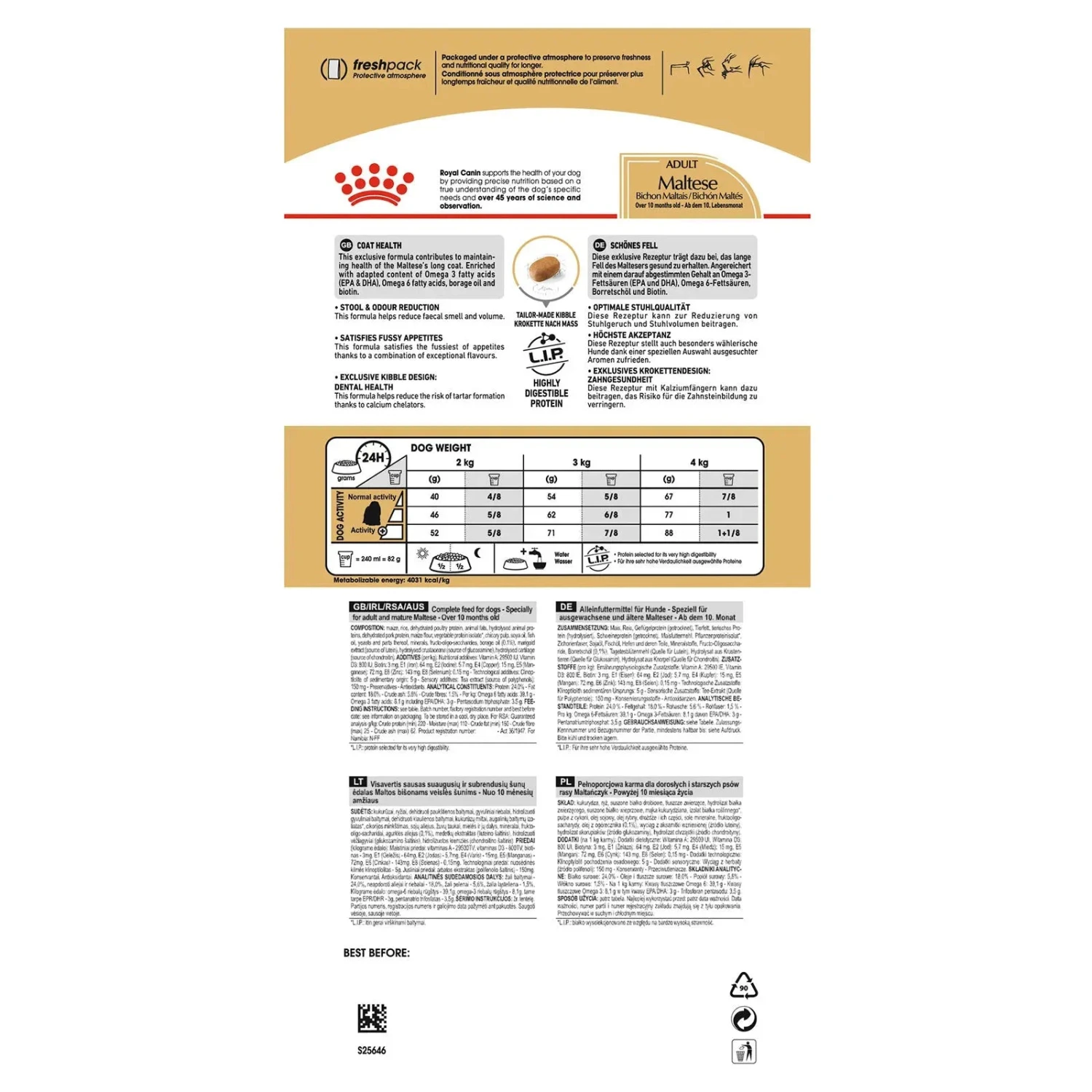 Royal Canin Dog Food Adult Maltese Terrier 4 Royal Canin Dog Food Adult Maltese Terrier - Image 2