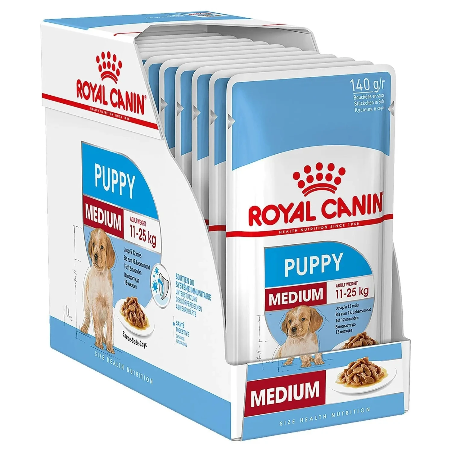 Royal Canin Dog Food Pouch Puppy Medium 4 Royal Canin Dog Food Pouch Puppy Medium - Image 2