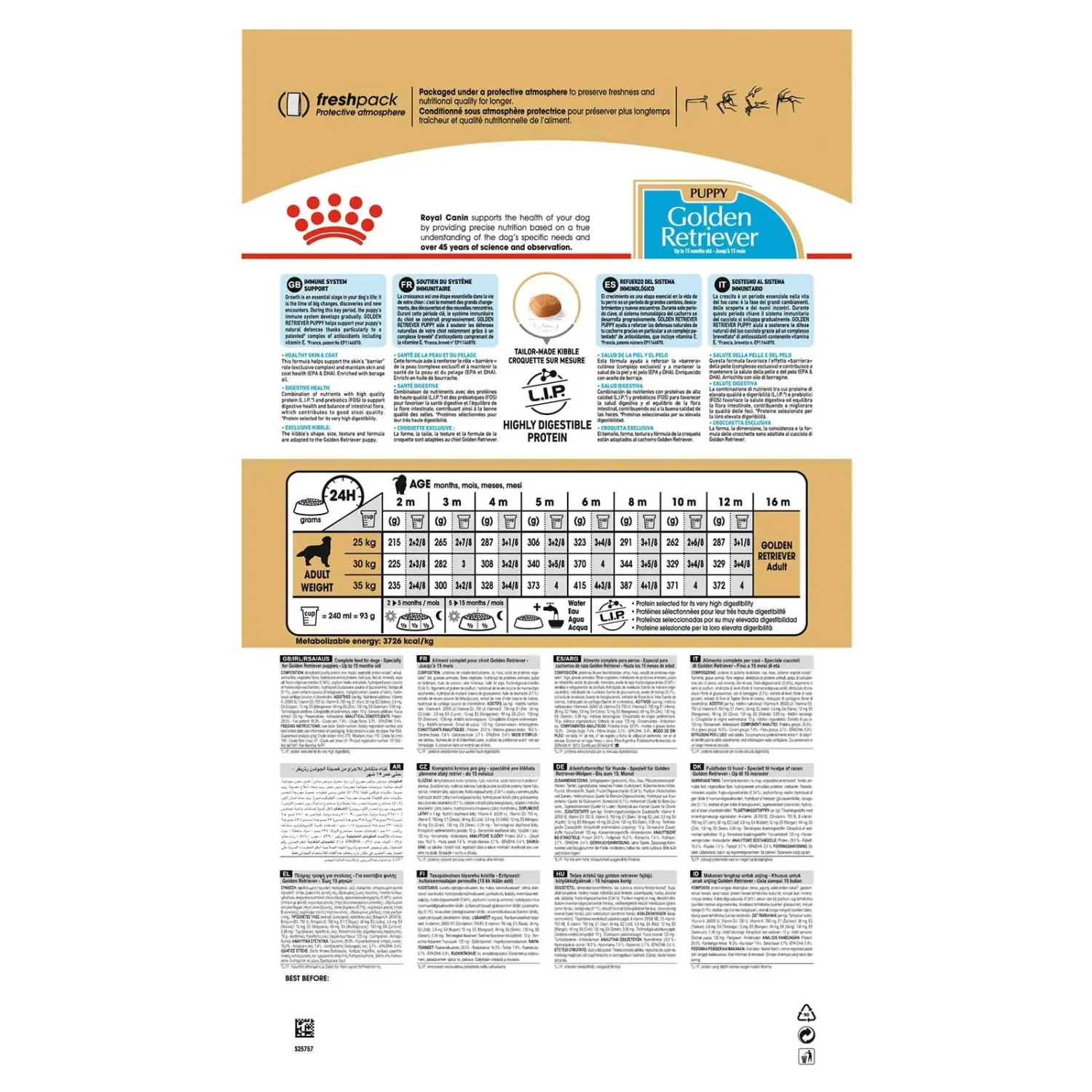 Royal Canin Dog Food Puppy Golden Retriever 4 Royal Canin Dog Food Puppy Golden Retriever - Image 2