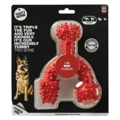 Tasty Bone Nylon Trio Beef Dog Toy