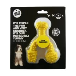 Tasty Bone Nylon Trio Chicken Dog Toy -Pet Supplies Sales tasty bone nylon trio chicken dog toykellyville pets 777453