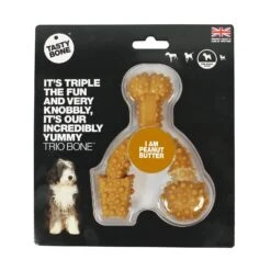 Tasty Bone Nylon Trio Peanut Butter Dog Toy 8 Tasty Bone Nylon Trio Peanut Butter Dog Toy -Pet Supplies Sales tasty bone nylon trio peanut butter dog toykellyville pets 105643